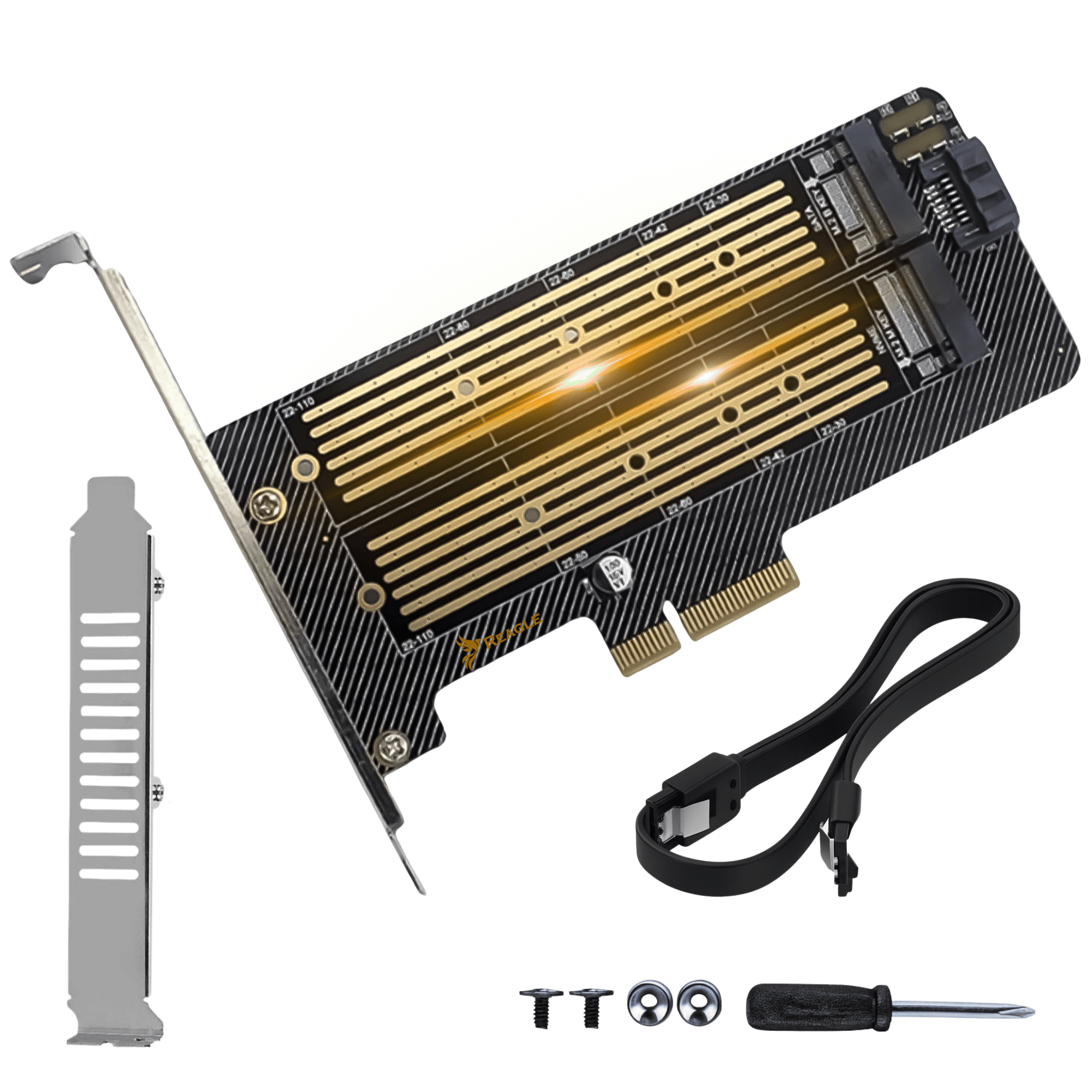 Adapter dysku SSD M.2 Reagle PCIe 4.0 x4 64Gbps NVMe SATA