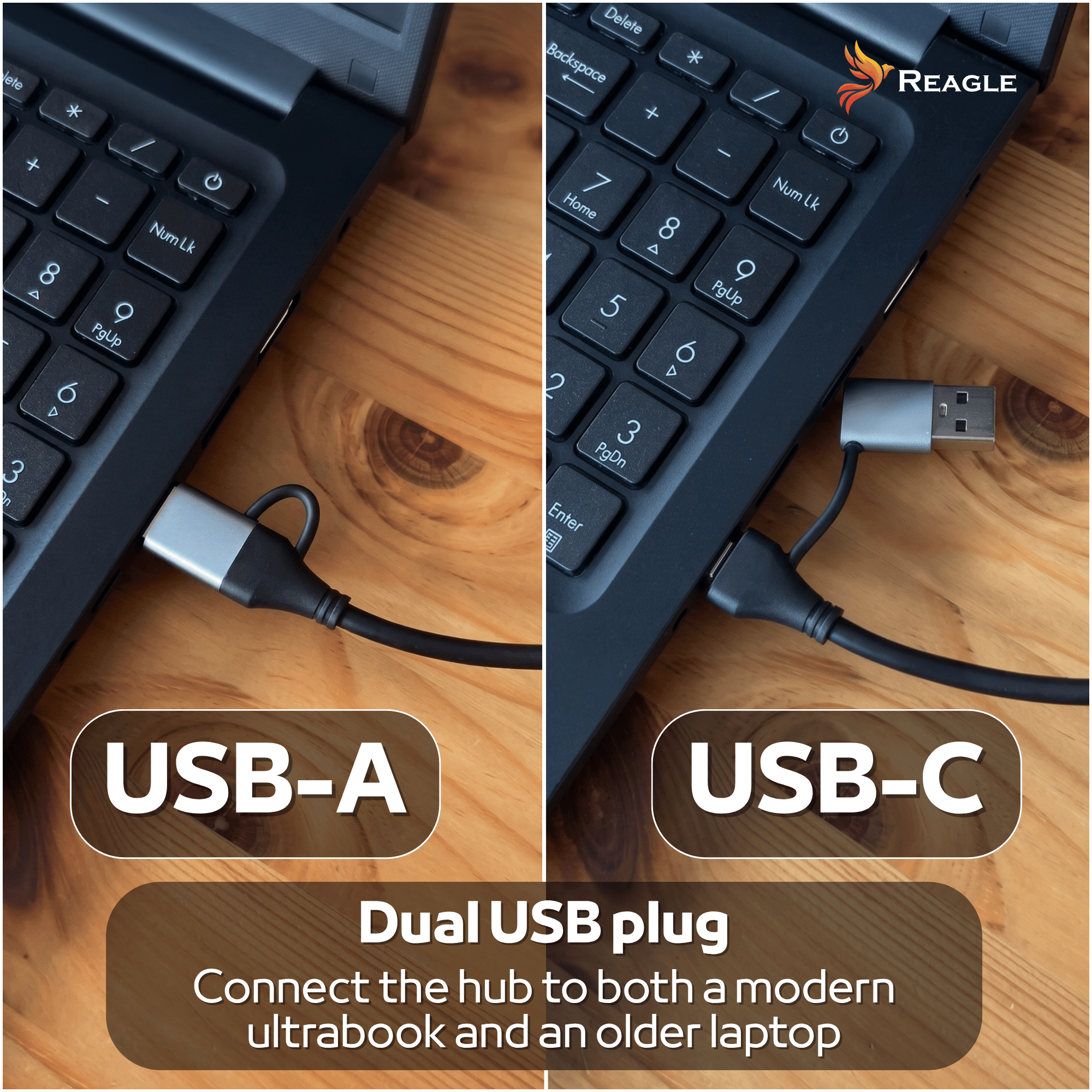 Reagle RHUB44AC USB-A USB-C