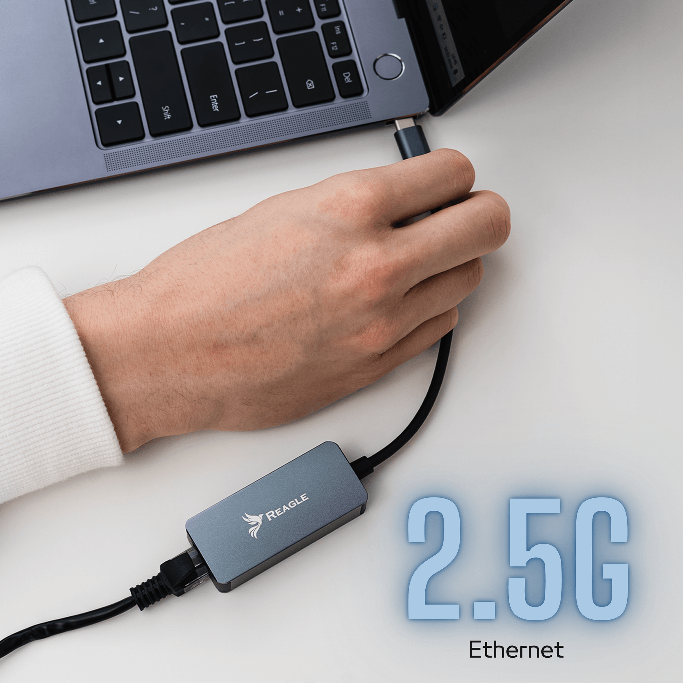 PRZEJŚCIÓWKA USB-C ETHERNET ADAPTER KARTA SIECIOWA LAN RJ45 2,5Gb/s 2.5G_2