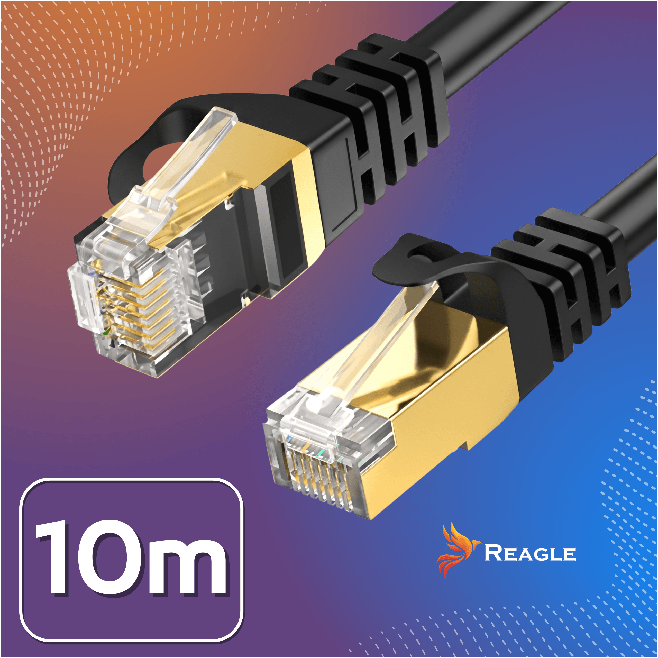 Kabel Ethernet LAN RJ45 Cat 8 SFTP 40Gbps Reagle RE1000M 10m