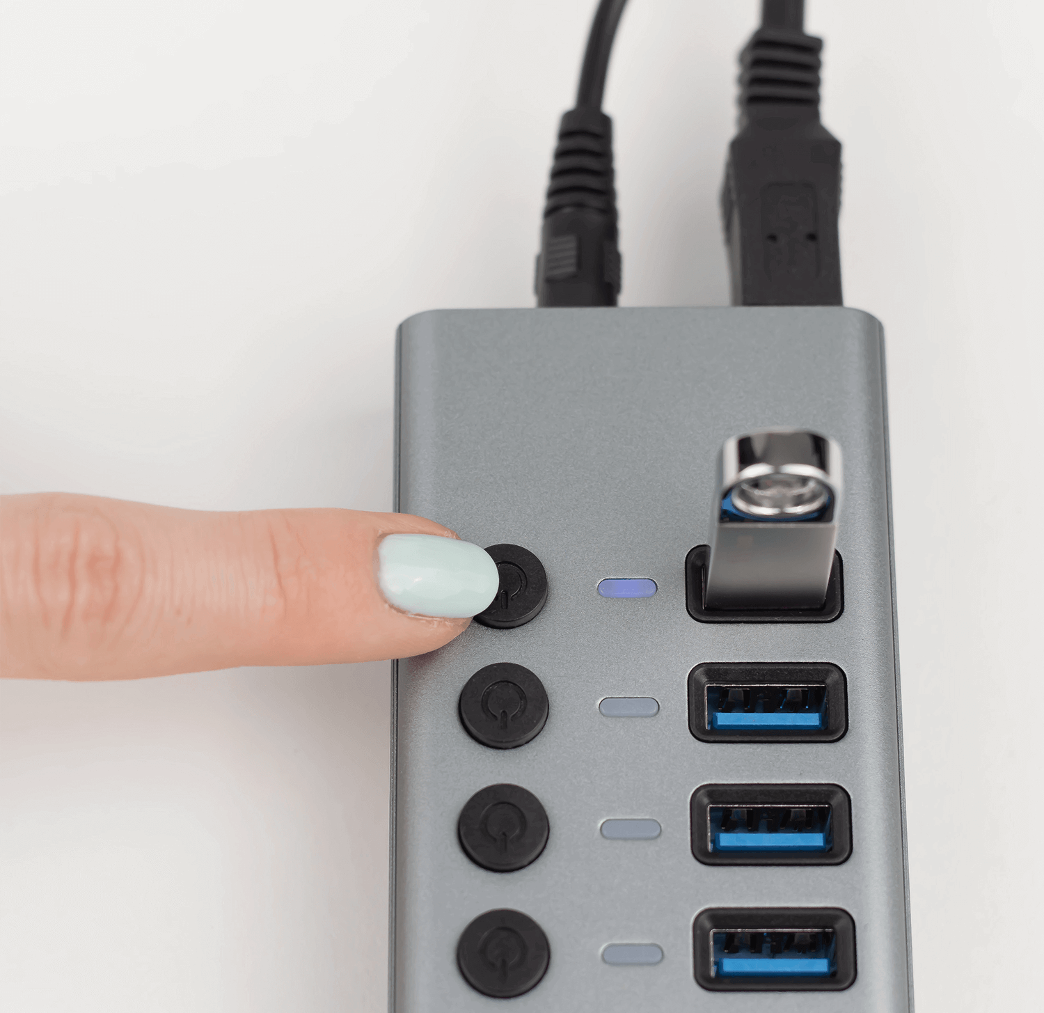 Reagle HUB USB 3.1 PRO Aktywny 11 Portów USB-A Zasilacz 36W_3