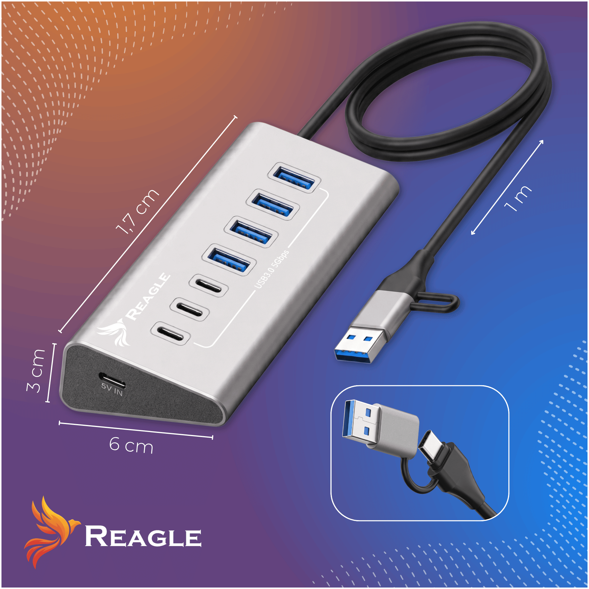 Reagle RHUB44AC przewód 1 metr