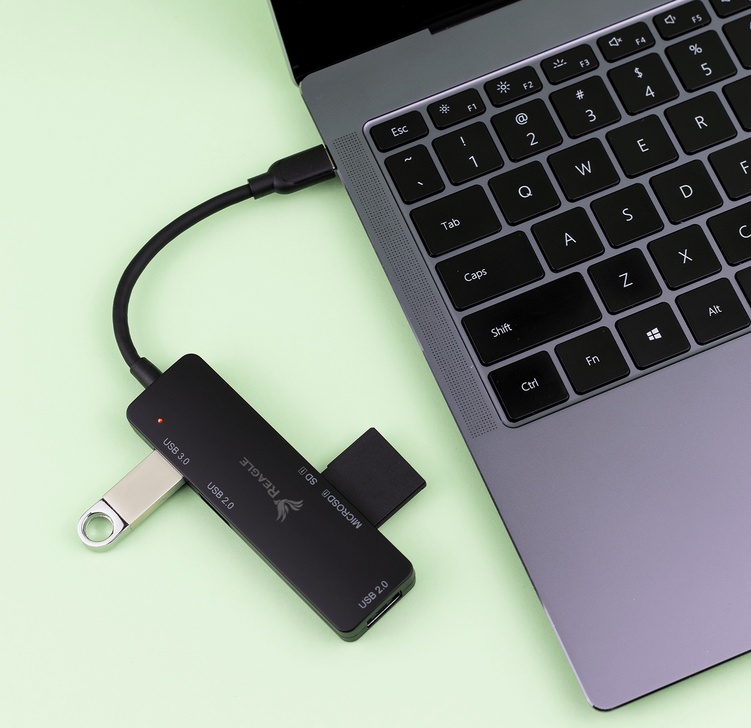 Reagle Adapter Hub USB C 3.1 5w1 Czytnik Kart Macbook_3