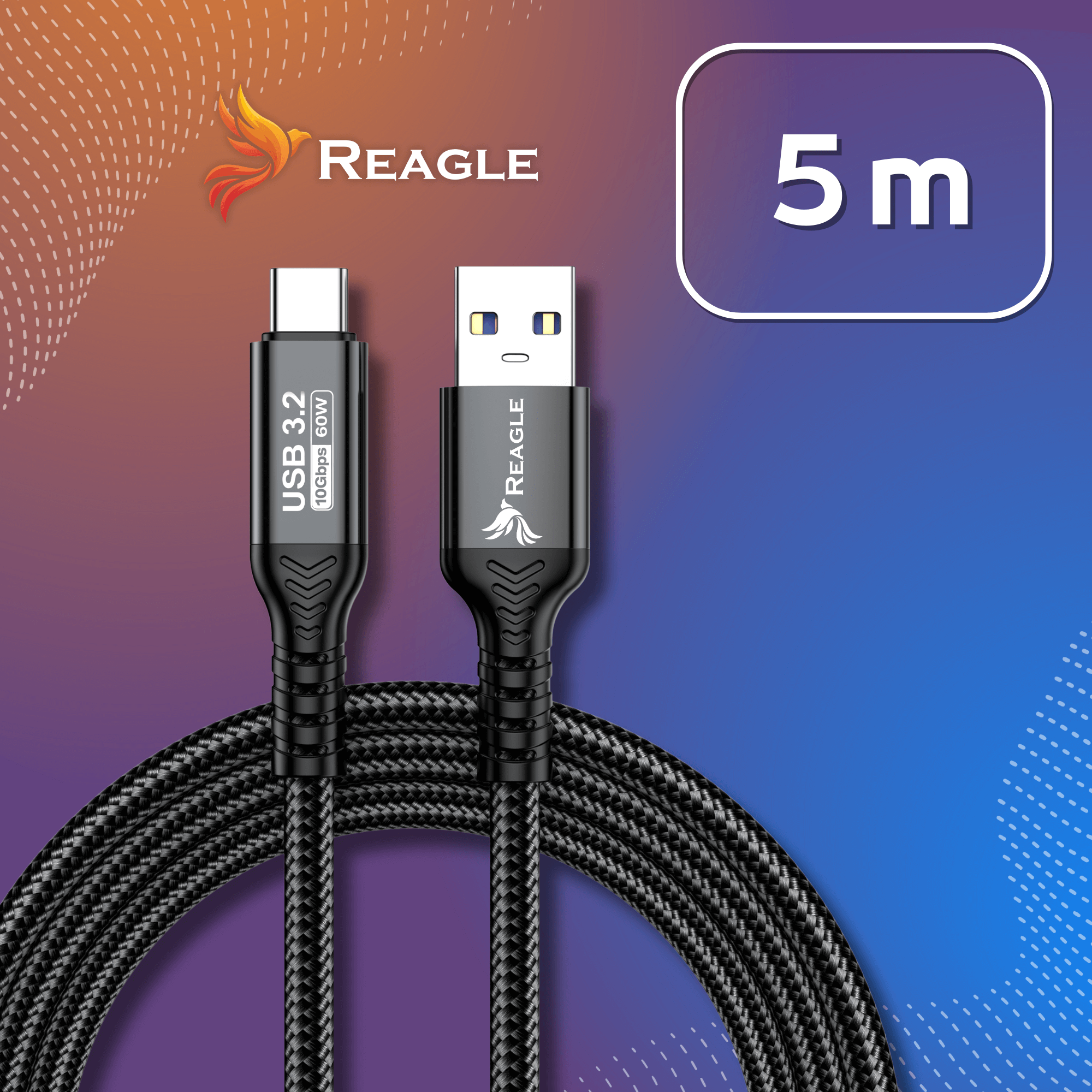 Reagle RUCA500P tethering aparat Android Auto CarPlay kabel USB-C 5m