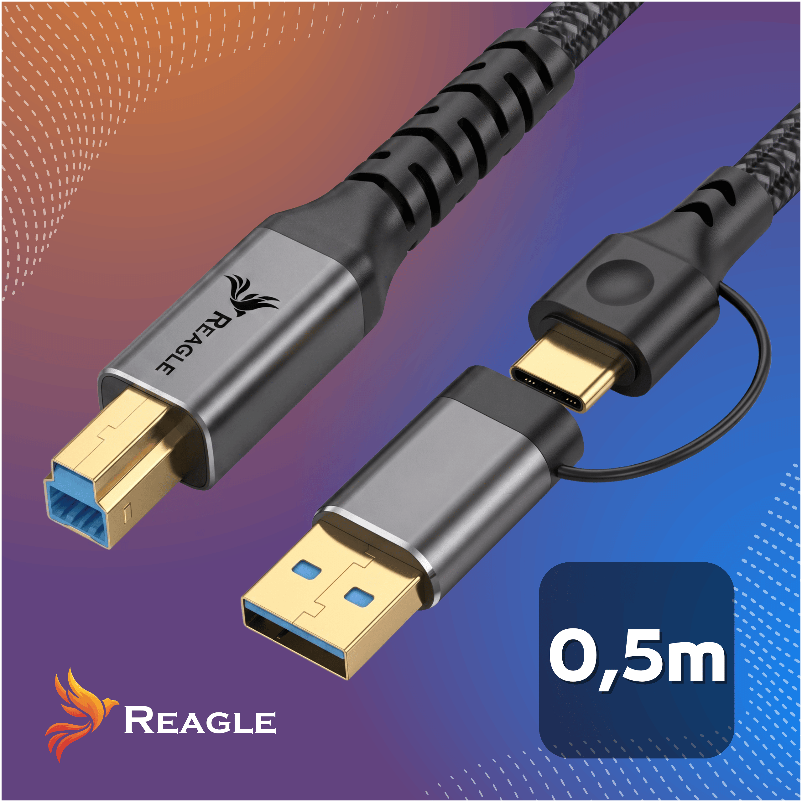 Reagle RUACB50P kabel USB 50 cm