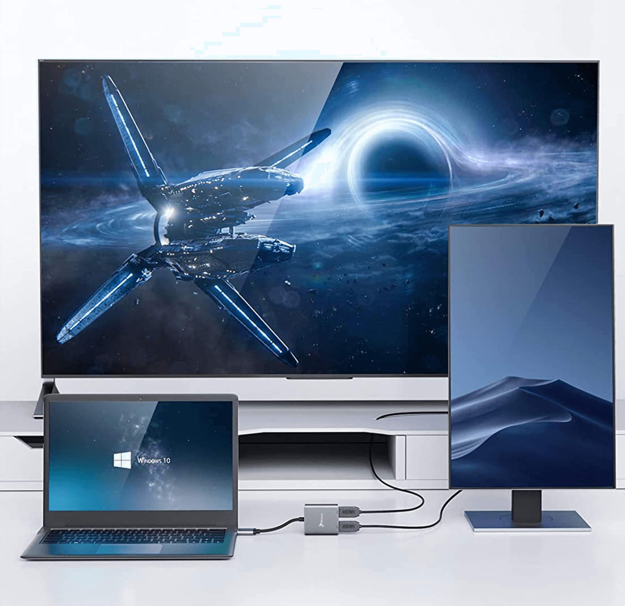 Reagle HUB USB-C Adapter HDMI 4k VGA USB MacBook PD 100W_1