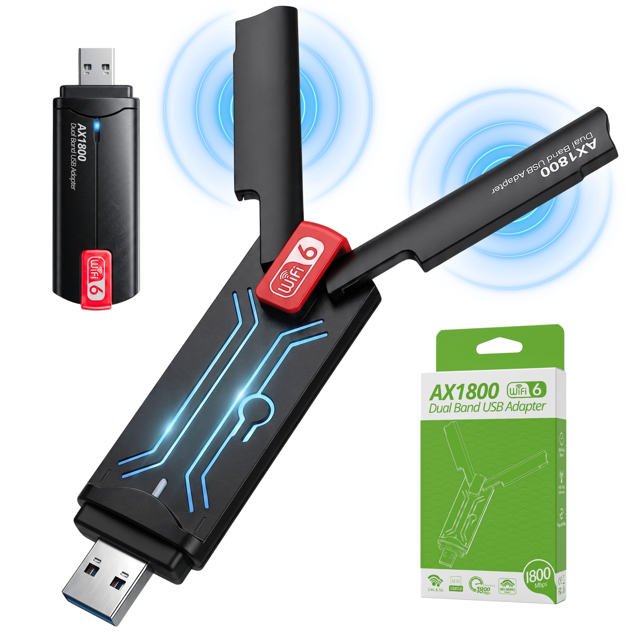 Reagle RYWU5 karta sieciowa USB Wi-Fi 6 AX1800