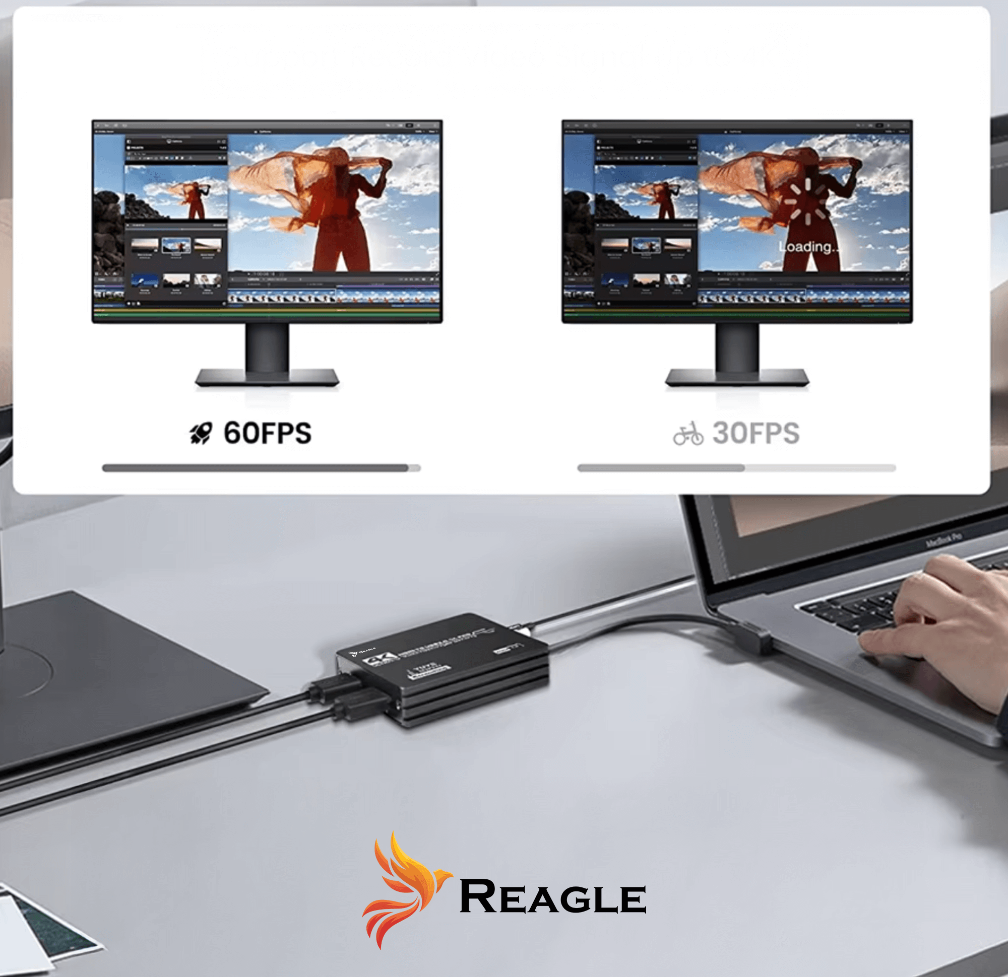 REAGLE KARTA PRZECHWYTYWANIA OBRAZU WIDEO GRABBER HDMI USB 4K 60Hz YUY2 OBS HDCP_3