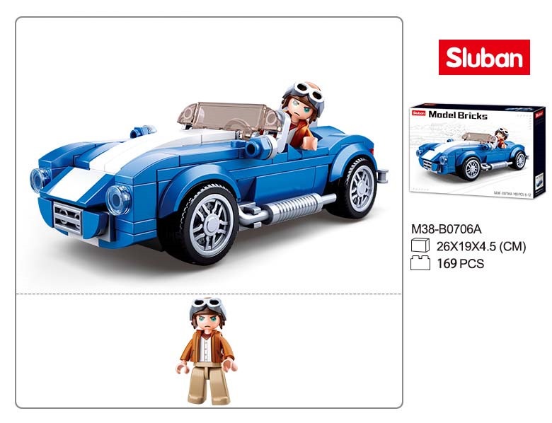 KLOCKI SLUBAN MB Samochód Shellby Cobra 169 - B0706A Kompatybilne z LEG COB