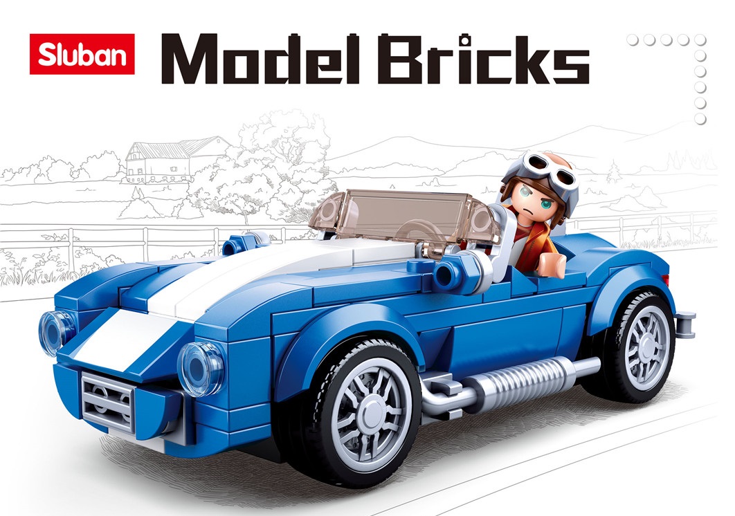 KLOCKI SLUBAN MB Samochód Shellby Cobra 169 - B0706A Kompatybilne z LEG COB