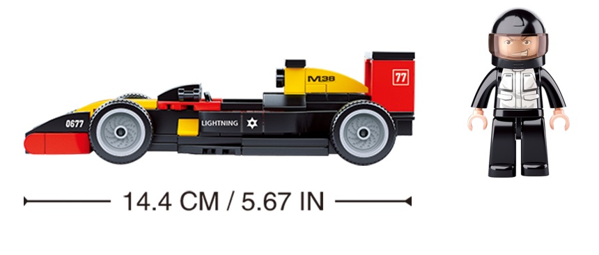 KLOCKI SLUBAN CC F1 Samochód wyścigowy 120 - B0677