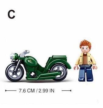 KLOCKI SLUBAN TOWN Motor mechanik 45 - B0717C  Kompatybilne z LEG COB