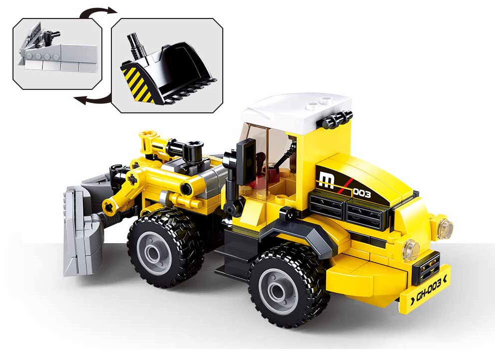 KLOCKI SLUBAN TOWN Koparko ładowarka 200 - B0803