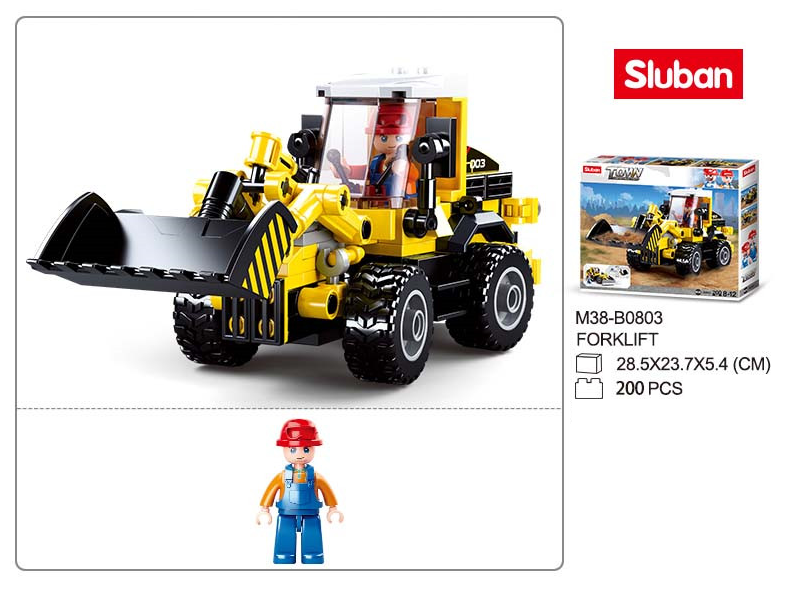 KLOCKI SLUBAN TOWN Koparko ładowarka 200 - B0803