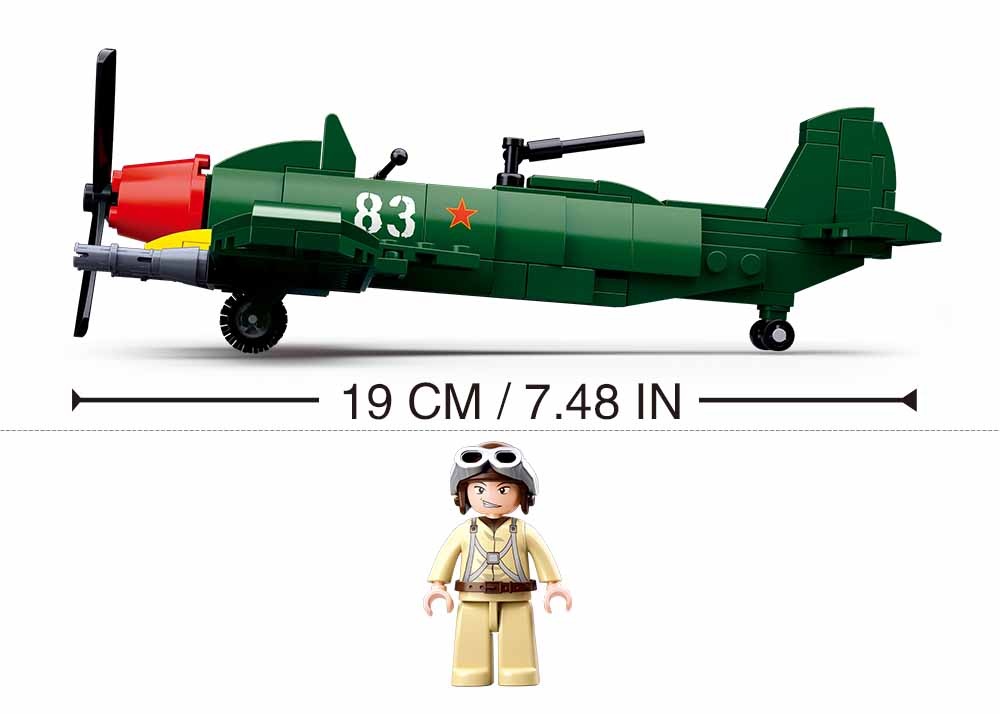 KLOCKI SLUBAN WWII Smiglowiec IL 170 - B0683 Kompatybilne z LEG COB