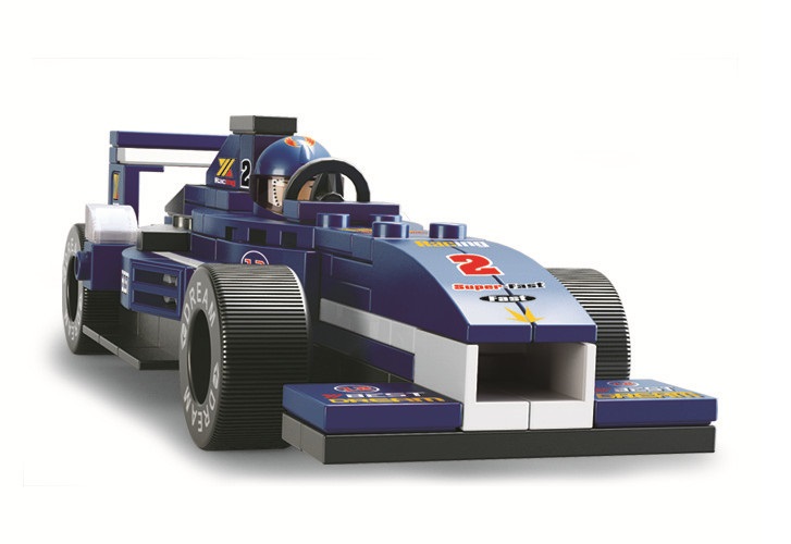 KLOCKI SLUBAN F1 Samochod wyscigowy z mini PIT STOPem 196 - B0351