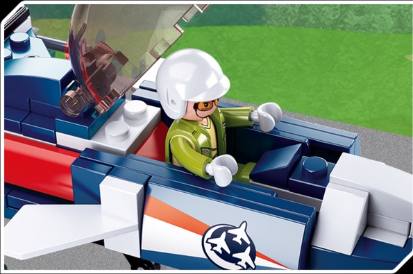 KLOCKI SLUBAN LOTNISKO Samolot Mysliwiec 134 - B0667F Kompatybilne z LEG COB