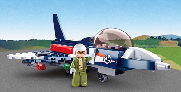 KLOCKI SLUBAN LOTNISKO Samolot Mysliwiec 134 - B0667F Kompatybilne z LEG COB