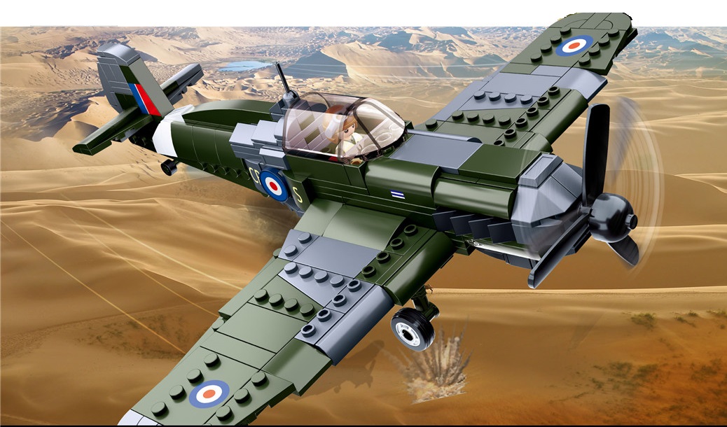 KLOCKI SLUBAN WWII Wojsko Samolot Mysliwiec 290 - B0712