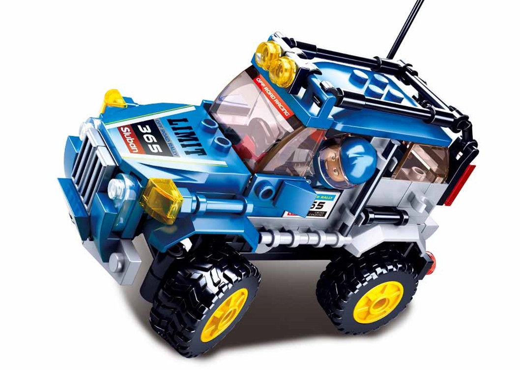 KLOCKI SLUBAN CC Auto wyścigowe terenowe blue 146 - B0663C komp. z LEG COB