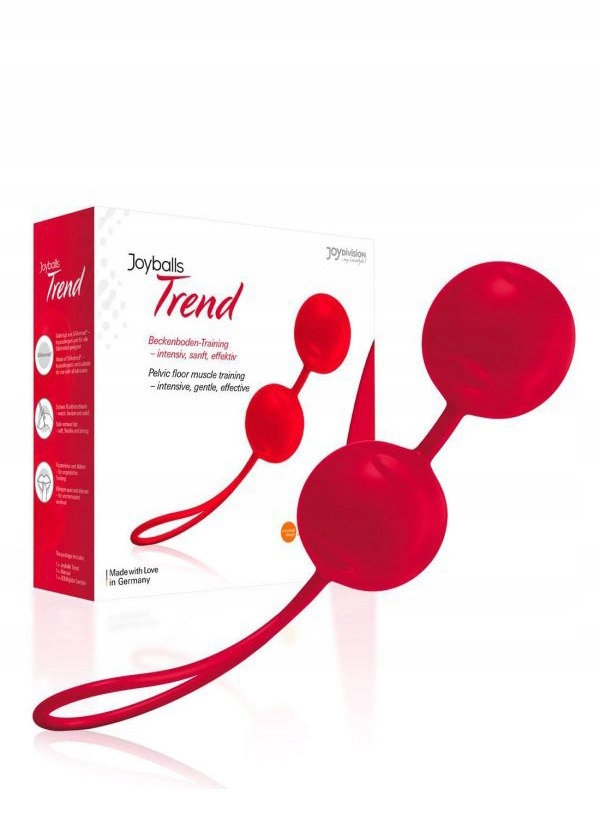 Podwójne kulki gejszy Joyballs, red