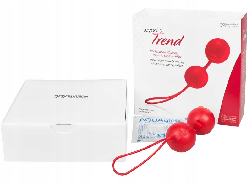 Podwójne kulki gejszy Joyballs, red
