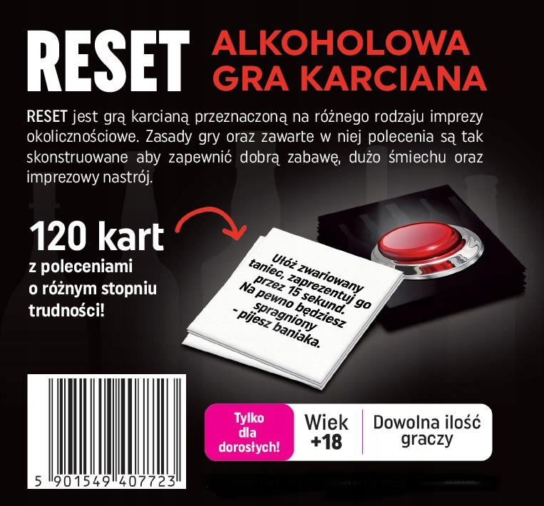 RESET-alkoholowa gra karciana