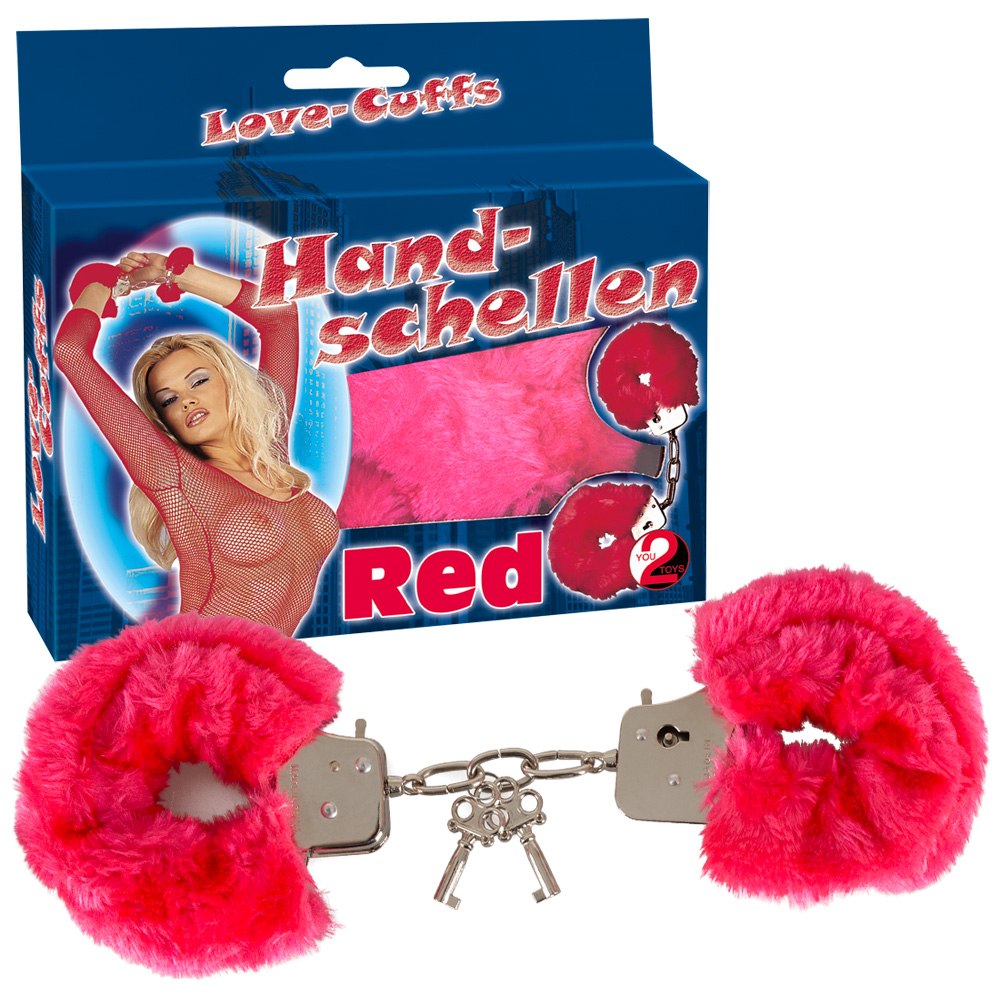 Kajdanki love Cuffs red