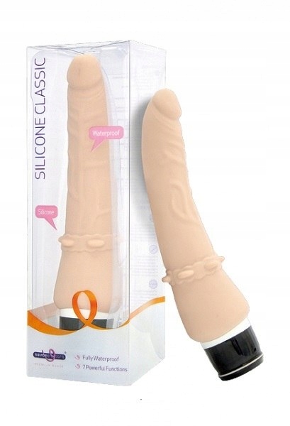 Silicone Classic Wibrator - cielisty