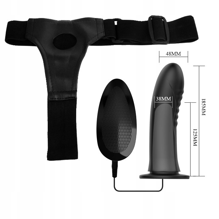 Wibrujący Strap-on MYRON