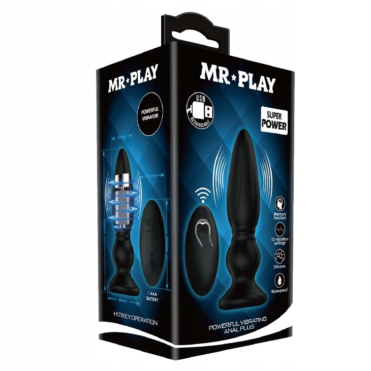 Masażer prostaty z pilotem MR PLAY