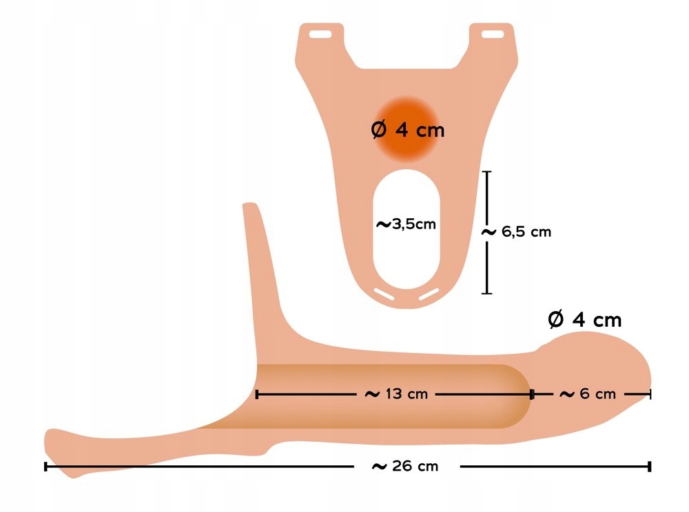 Przedłużka Silikonowy Strap-on +6cm