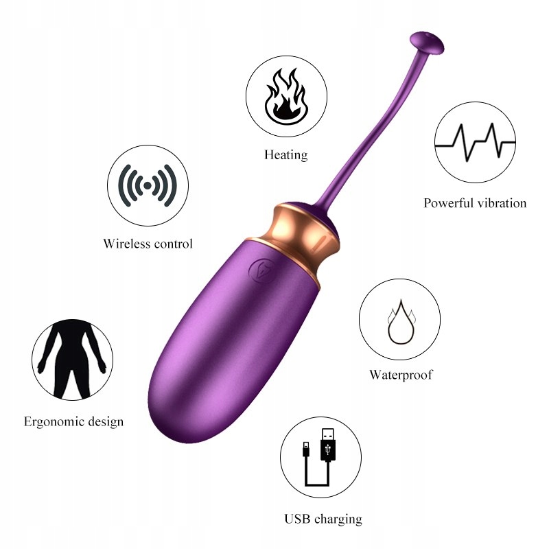 Wibrujące jajko Kegla Love EGG USB 10 Func pilot