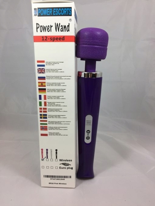 Masażer purple big size i plug 2w1
