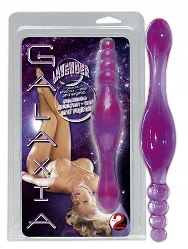 Dwustronne dildo analne "Lavender Line"