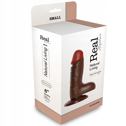 REALISTIC DILDO brązowe 17cm