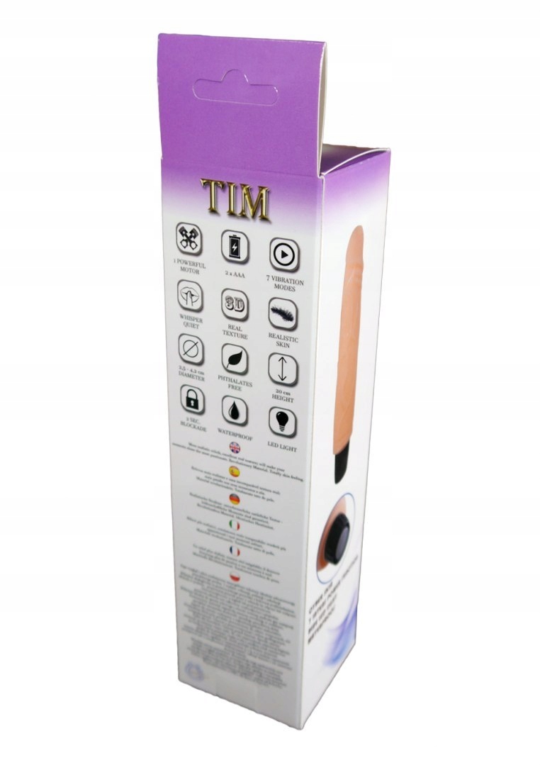 Wibrator - TIM, 7 FUNCTION 20cm