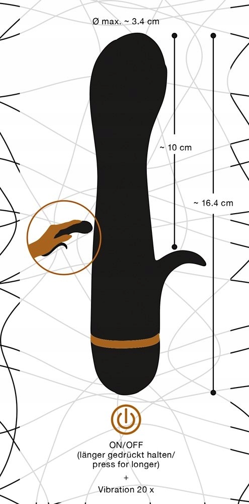 Wibrator Bendy Tulip - listko do stymulacji