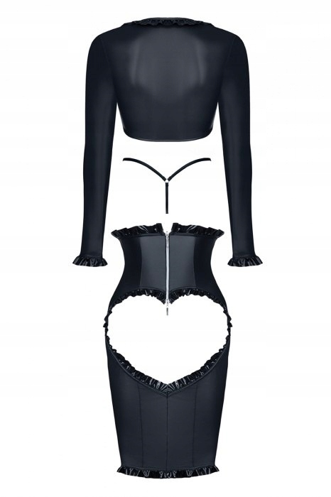 Bluzka Spódnica Stringi-Kerstin Black M