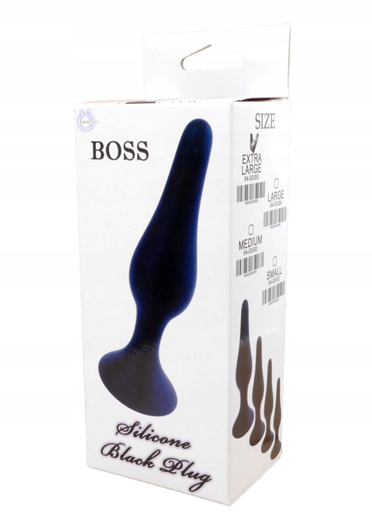 Silikonowy korek analny Black - Medium