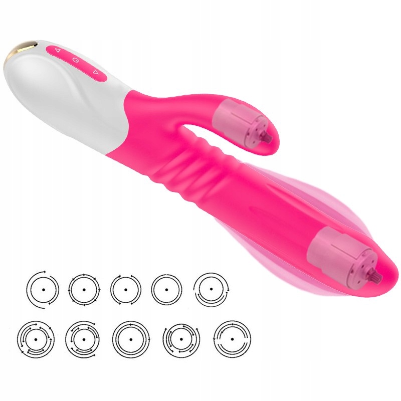 Wibrator-Silicone Vibrator USB 10 Function + Expan