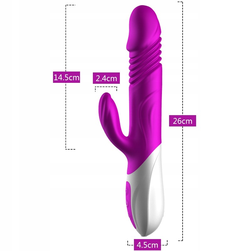 Wibrator-Silicone Vibrator USB 10 Function and Thr