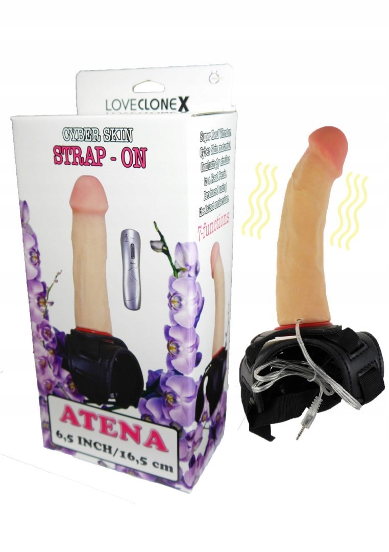 Wibrujący strap on