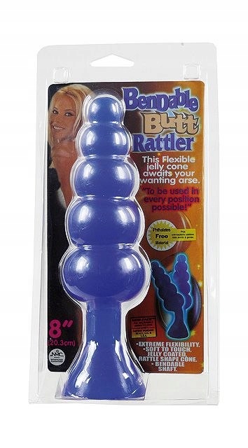 Korek analny Bendable butt rattler dł. 20cm
