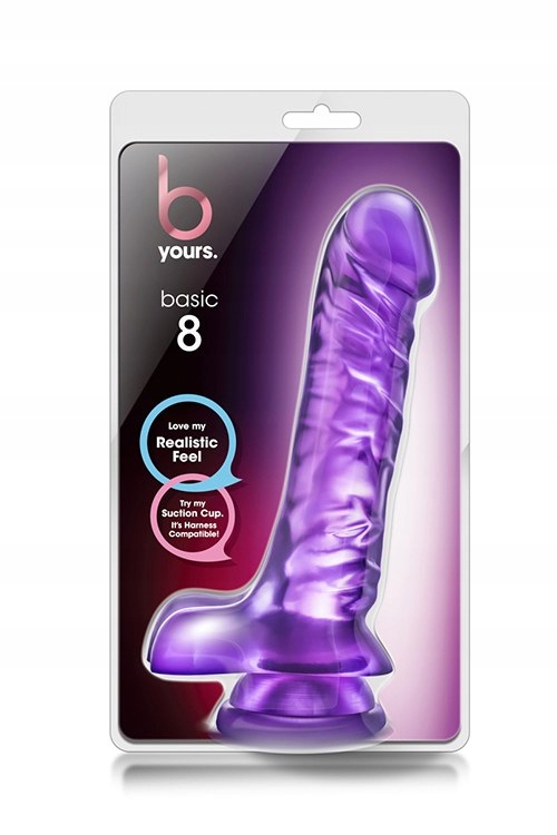 Dildo B YOURS BASIC 8 PURPLE 19cm
