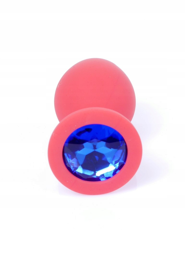 Silikonowy czerwony korek Medium- Blue Diamond