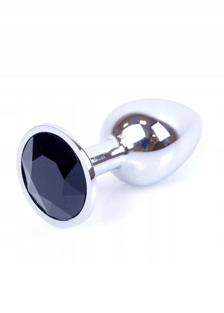 Srebrny korek analny - Black