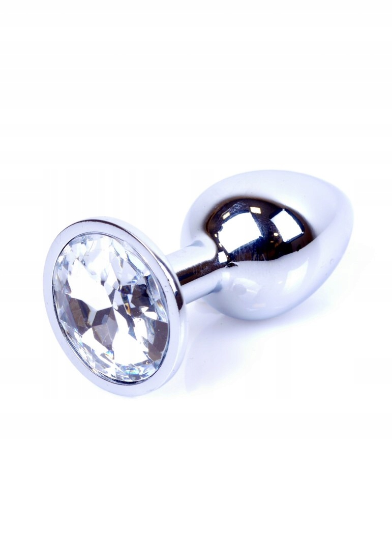 Srebrny korek analny - Clear