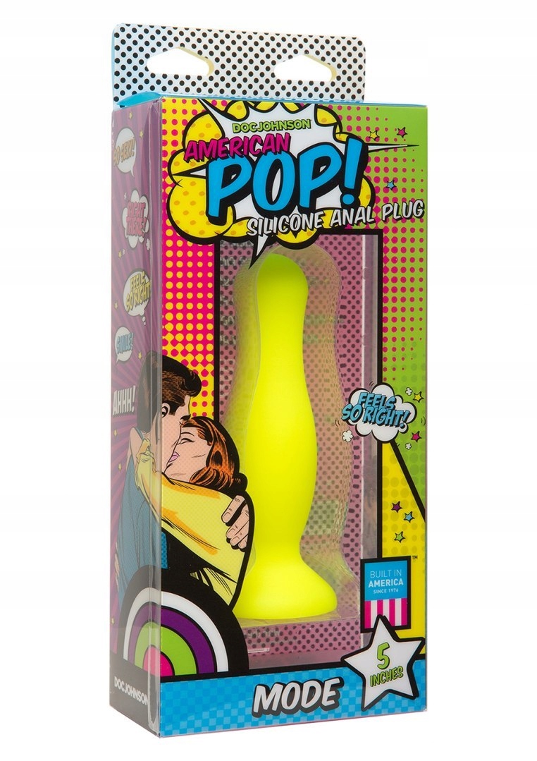 Korek analny 13 cm YELLOW