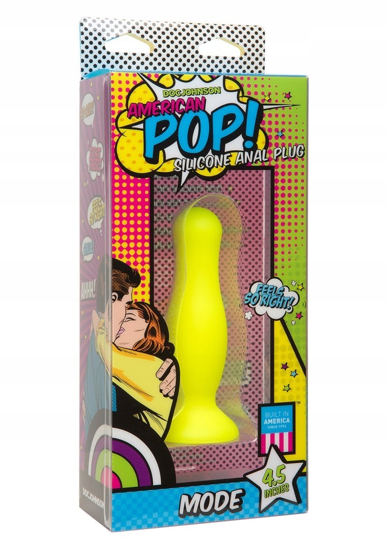 Korek analny 11 cm YELLOW